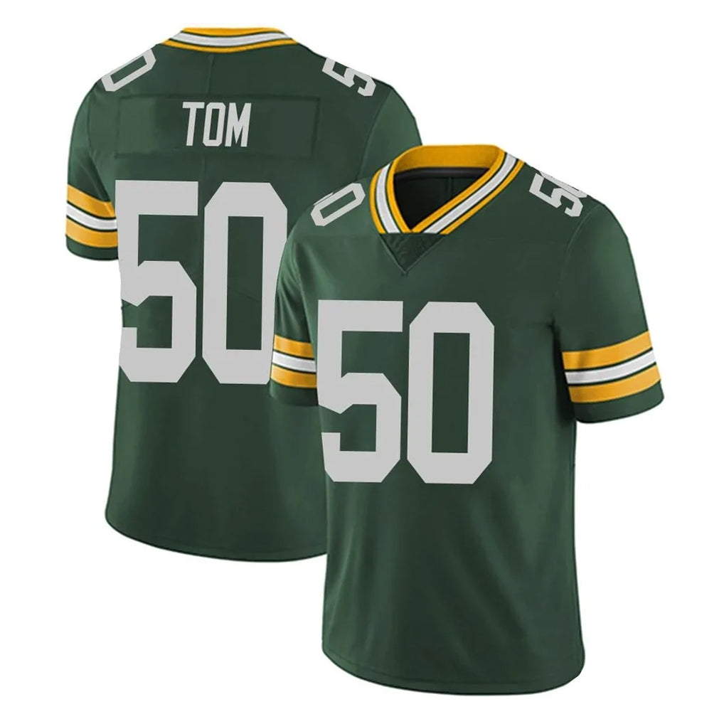 GB.Packers #50 Zach Tom Player Green Vapor Untouchable Limited Home Game ROCER Stitched Jerseys