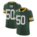 GB.Packers #50 Zach Tom Player Green Vapor Untouchable Limited Home Game ROCER Stitched Jerseys