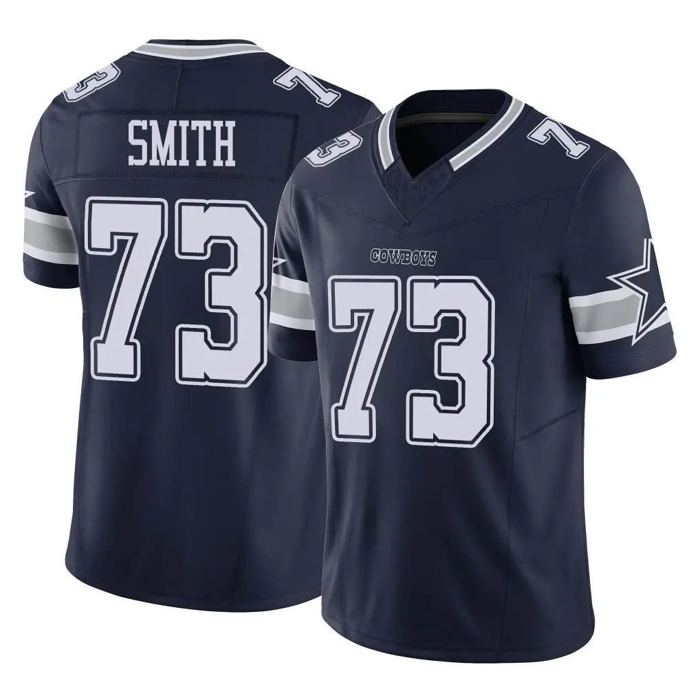 D.Cowboys #73 Tyler Smith Player Navy Limited Vapor F.U.S.E. Home Game ROCER Stitched Jerseys