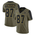 D.Cowboys #87 Jake Ferguson Player Olive Salute to Service Limited Home Game ROCER Stitched Jerseys