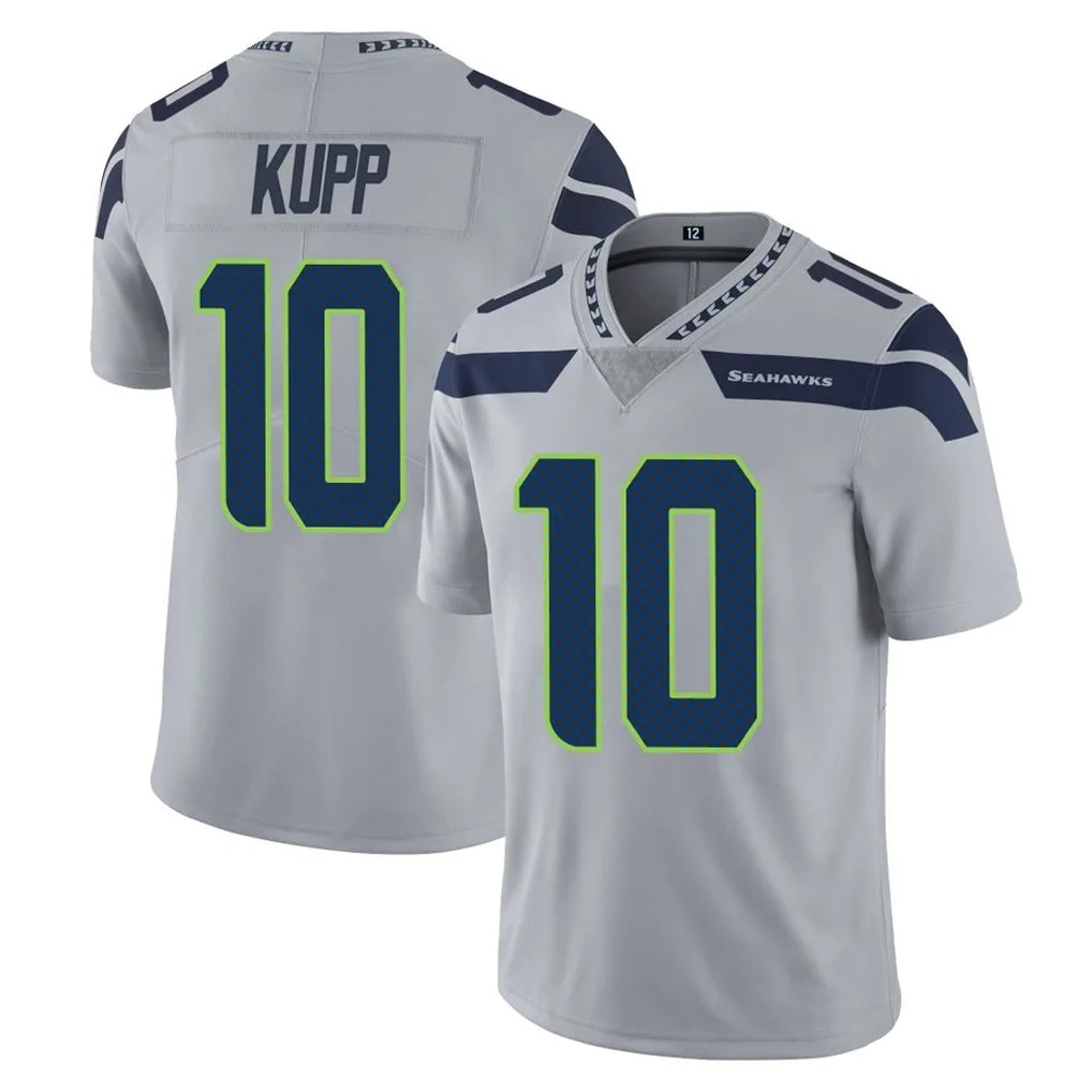S.Seahawks #10 Cooper Kupp Player Gray Limited Vapor Untouchable Home Game ROCER Stitched Jerseys