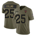 A.Cardinals #25 Zaven Collins Player Olive Salute To Service Limited Home Game ROCER Stitched Jerseys