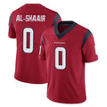 H.Texans #0 Azeez Al-Shaair Player Red Limited Vapor Untouchable Home Game ROCER Stitched Jerseys