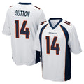 D.Broncos #14 Courtland Sutton Player White Game ROCER Stitched Jerseys
