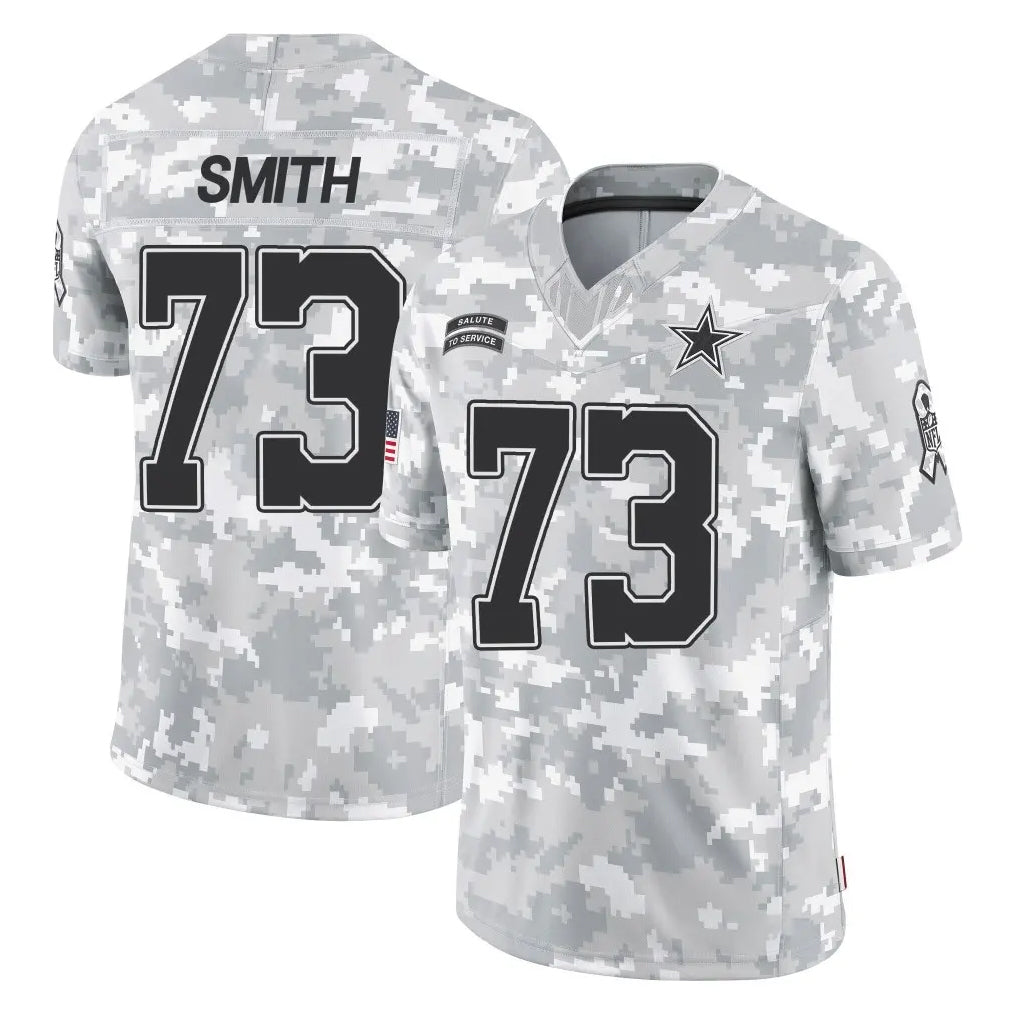 D.Cowboys #73 Tyler Smith Player Arctic Camo Salute to Service Limited Home Game ROCER Stitched Jerseys