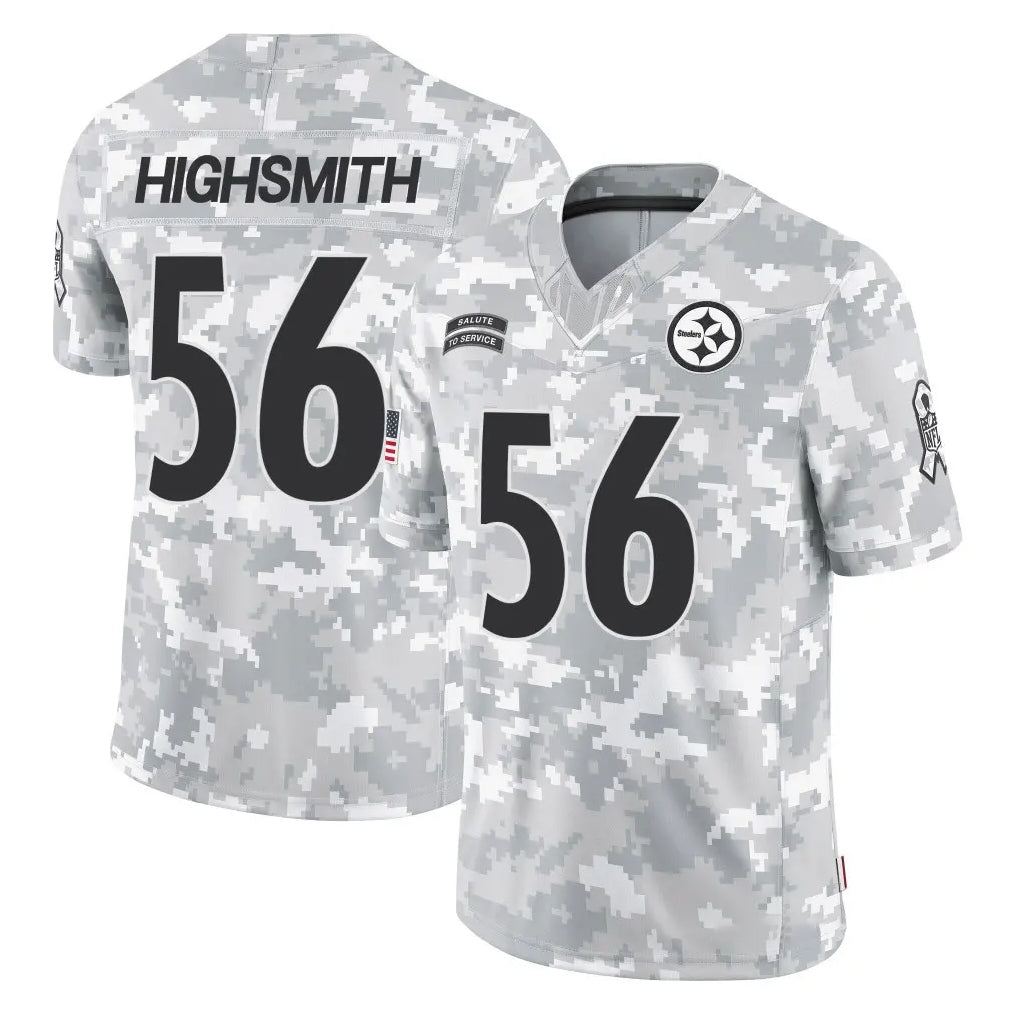 P.Steelers #56 Alex Highsmith Player Arctic Camo Limited Salute To Service Home Game ROCER Stitched Jerseys