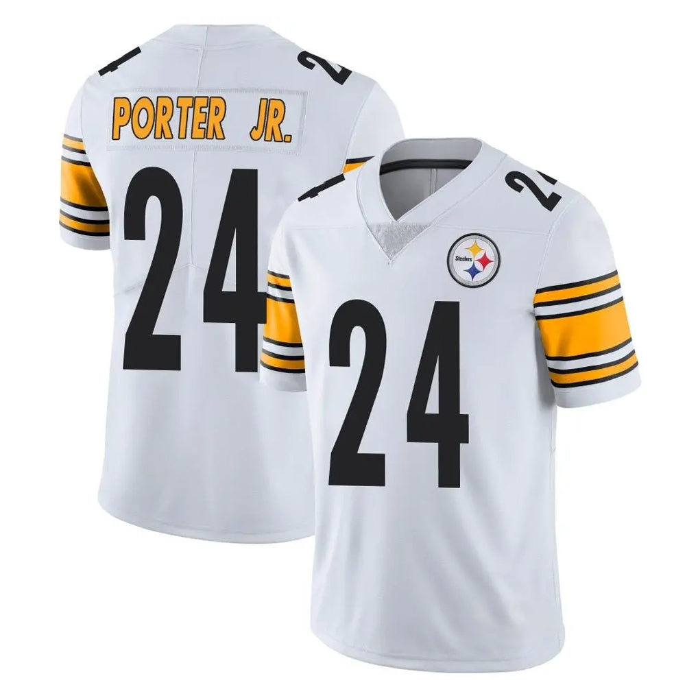 P.Steelers #24 Joey Porter Jr. Player White Limited Vapor Untouchable Home Game ROCER Stitched Jerseys
