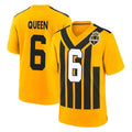 P.Steelers #6 Patrick Queen Player Gold Limited 1933 Throwback Home Game ROCER Stitched Jerseys
