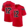 H.Texans #12 Nico Collins Player Red Alternate Home Game ROCER Stitched Jerseys