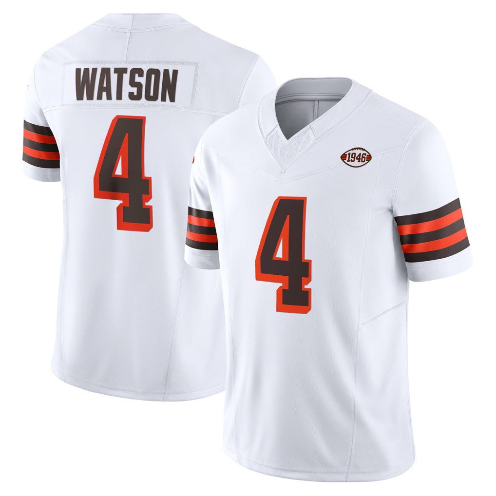 C.Browns #4 Deshaun Watson Player White Limited Vapor F.U.S.E. Alternate Game ROCER Stitched Jerseys
