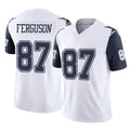 D.Cowboys #87 Jake Ferguson Player White-Navy Limited Vapor F.U.S.E. Home Game ROCER Stitched Jerseys