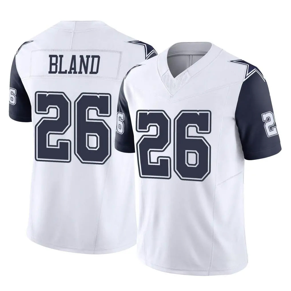 D.Cowboys #26 DaRon Bland Player White-Navy Limited Vapor F.U.S.E. Home Game ROCER Stitched Jerseys
