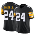 P.Steelers #24 Joey Porter Jr. Player Black Limited Alternate Vapor F.U.S.E. Home Game ROCER Stitched Jerseys