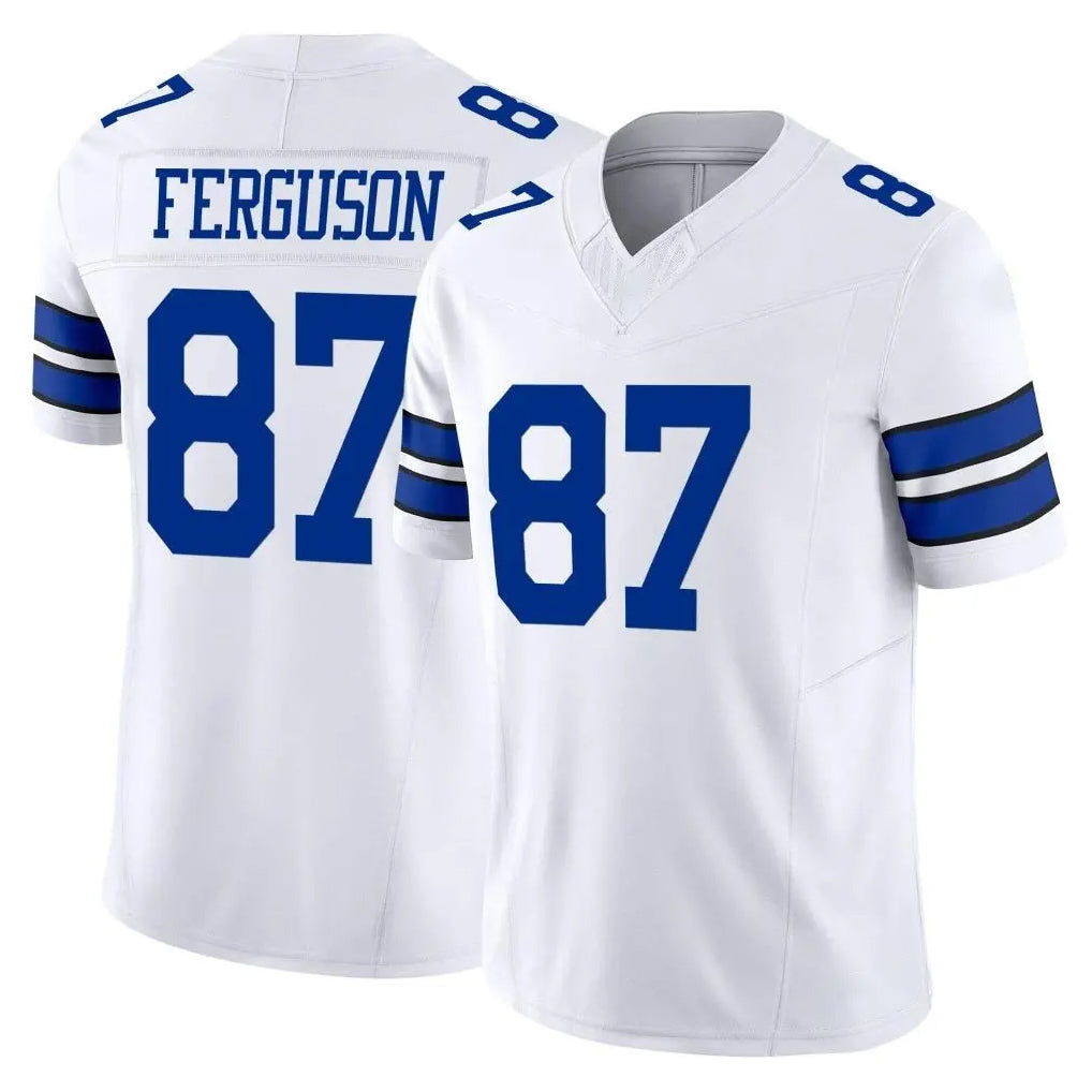 D.Cowboys #87 Jake Ferguson Player White Limited Vapor F.U.S.E. Home Game ROCER Stitched Jerseys
