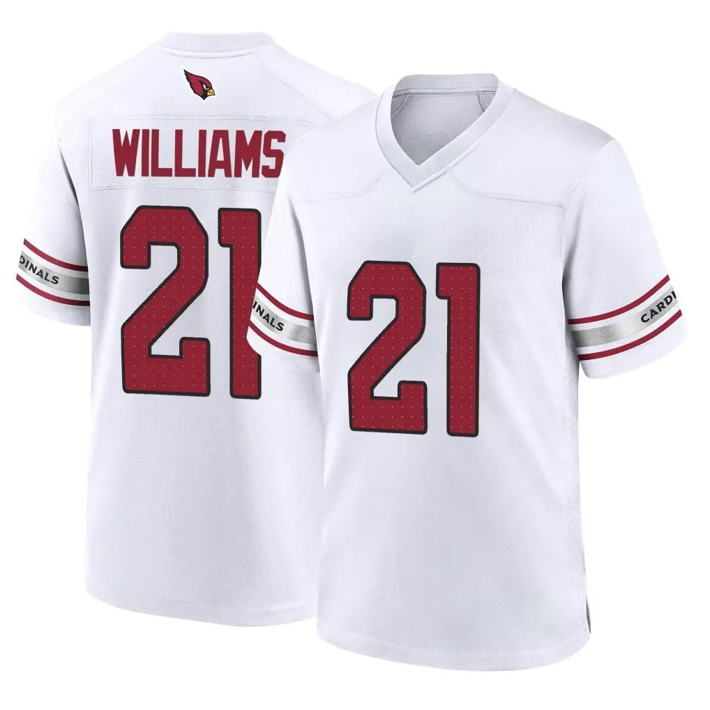 A.Cardinals #21 Garrett Williams Player White Home Game ROCER Stitched Jerseys