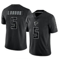 A.Falcons #5 Drake London Player Black RFLCTV Limited ROCER Stitched Jerseys