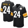 P.Steelers #24 Joey Porter Jr. Player Black Game Home ROCER Stitched Jerseys