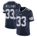 D.Cowboys #33 Javonte Williams Player Navy Vapor Untouchable Limited Home Game ROCER Stitched Jerseys