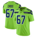 S.Seahawks #67 Charles Cross Player Green Limited Color Rush Home Game ROCER Stitched Jerseys