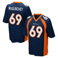 D.Broncos #69 Mike McGlinchey Player Navy Game ROCER Stitched Jerseys