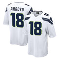 S.Seahawks #18 Elijah Arroyo Player White Home Game ROCER Stitched Jerseys