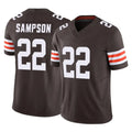 C.Browns #22 Dylan Sampson Player Brown Vapor F.U.S.E. Limited Home Game ROCER Stitched Jerseys