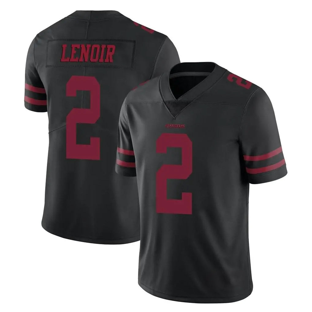 SF.49ers #2 Deommodore Lenoir Player Black Alternate Limited Vapor Untouchable Home Game ROCER Stitched Jerseys