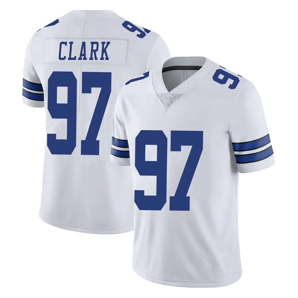 D.Cowboys #97 Kenny Clark Player White Vapor Untouchable Limited Home Game ROCER Stitched Jerseys