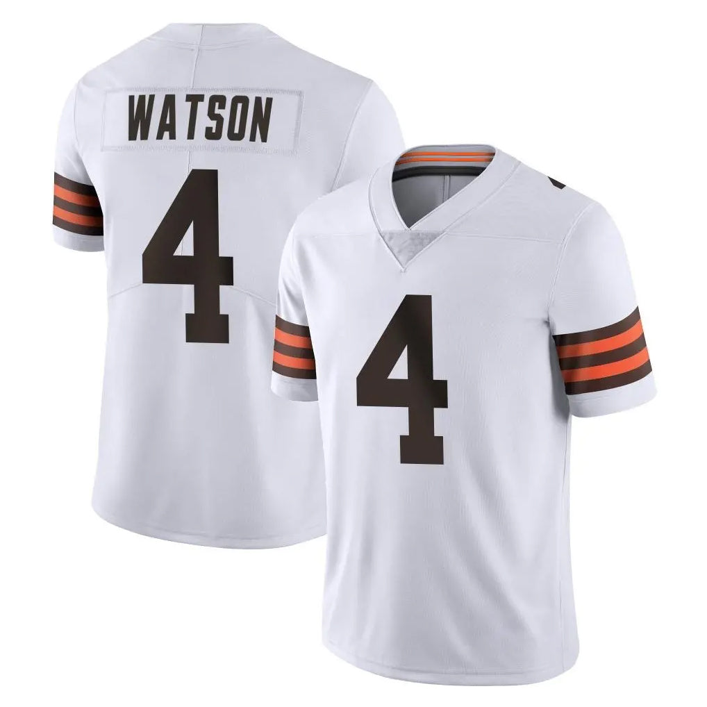 C.Browns #4 Deshaun Watson Player White Vapor Untouchable Limited Home Game ROCER Stitched Jerseys