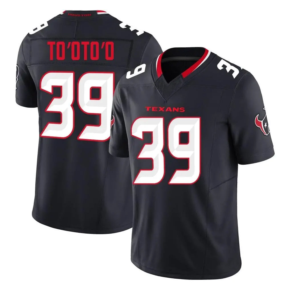 H.Texans #39 Henry To'oTo'o Player Navy Limited Alternate Vapor F.U.S.E. Home Game ROCER Stitched Jerseys