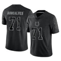 IN.Colts #71 Matt Goncalves Player Black Reflective Limited Game ROCER Stitched Jerseys
