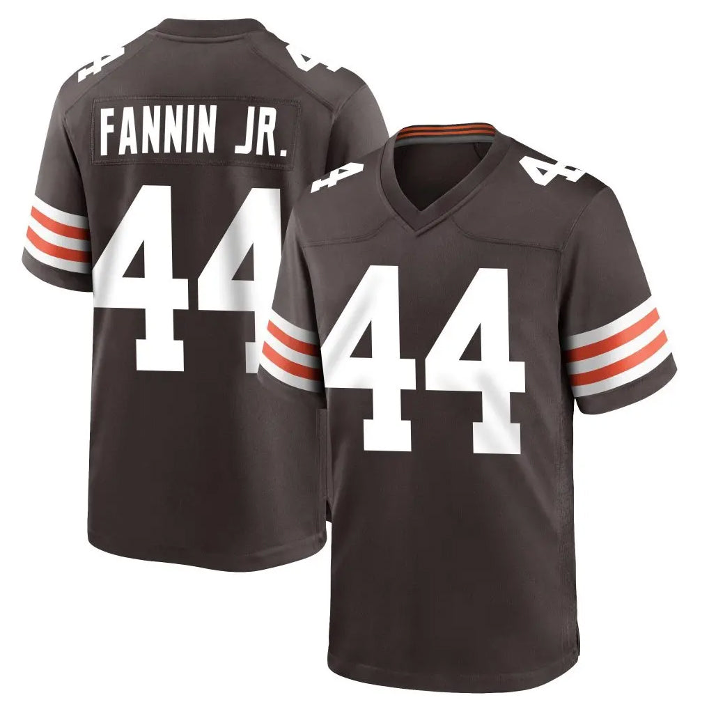 C.Browns #44 Harold Fannin Jr. Player Brown Home Game ROCER Stitched Jerseys