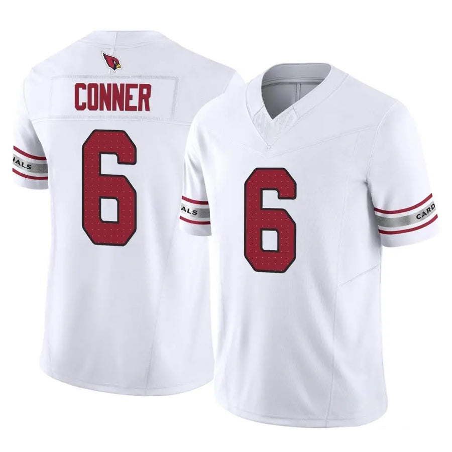 A.Cardinals #6 James Conner Player White Vapor F.U.S.E. Limited Home Game ROCER Stitched Jerseys