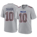 B.Bills #10 Khalil Shakir Player Gray Fashion Home Game ROCER Stitched Jerseys