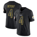 P.Steelers #4 DK Metcalf Player Black Impact Limited Home Game ROCER Stitched Jerseys