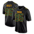 GB.Packers #95 Devonte Wyatt Player Black Fashion Home Game ROCER Stitched Jerseys