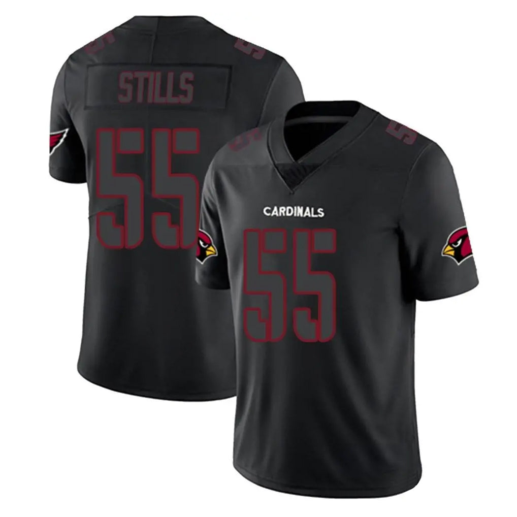 A.Cardinals #55 Dante Stills Player Black Impact Limited Home Game ROCER Stitched Jerseys