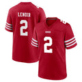 SF.49ers #2 Deommodore Lenoir Player Red Game Home ROCER Stitched Jerseys