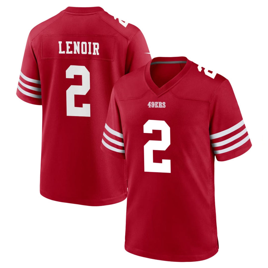 SF.49ers #2 Deommodore Lenoir Player Red Game Home ROCER Stitched Jerseys