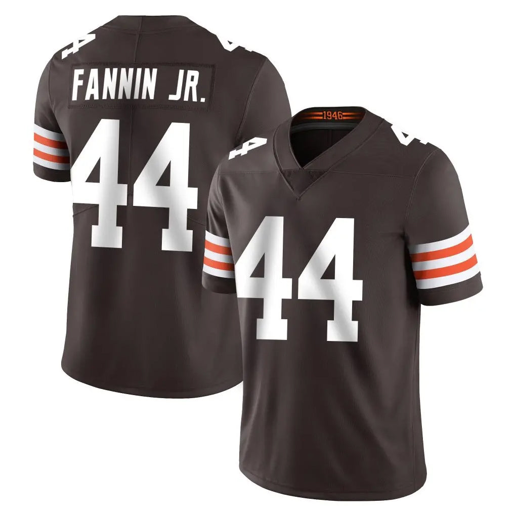 C.Browns #44 Harold Fannin Jr. Player Brown Color Vapor Untouchable Limited Home Game ROCER Stitched Jerseys