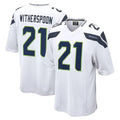S.Seahawks #21 Devon Witherspoon Player White Home Game ROCER Stitched Jerseys