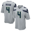 S.Seahawks #4 Michael Dickson Player Gray Home Game ROCER Stitched Jerseys