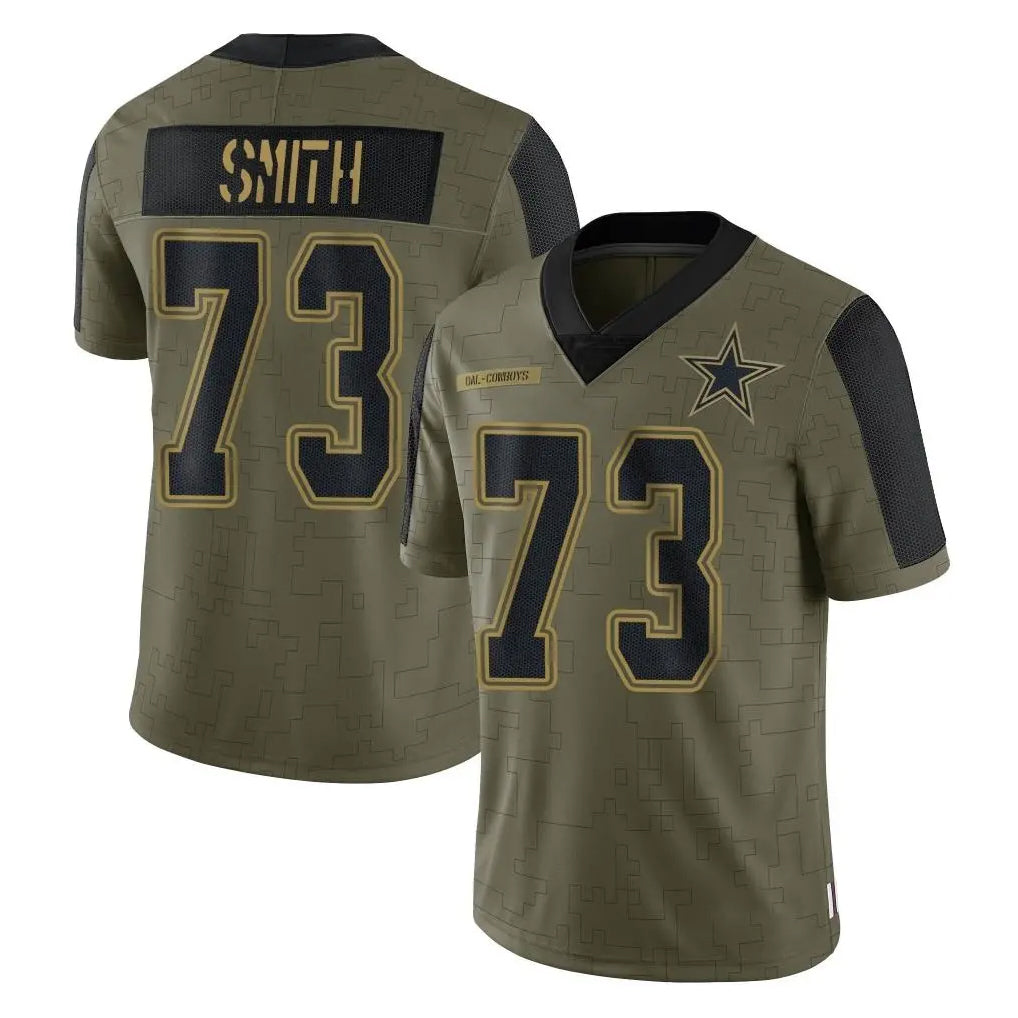 D.Cowboys #73 Tyler Smith Player Olive Salute to Service Limited Home Game ROCER Stitched Jerseys