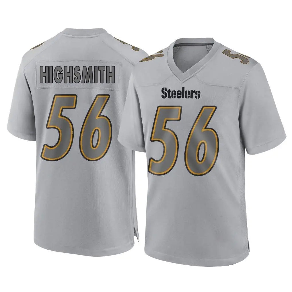 P.Steelers #56 Alex Highsmith Player Gray Atmosphere Fashion Home Game ROCER Stitched Jerseys