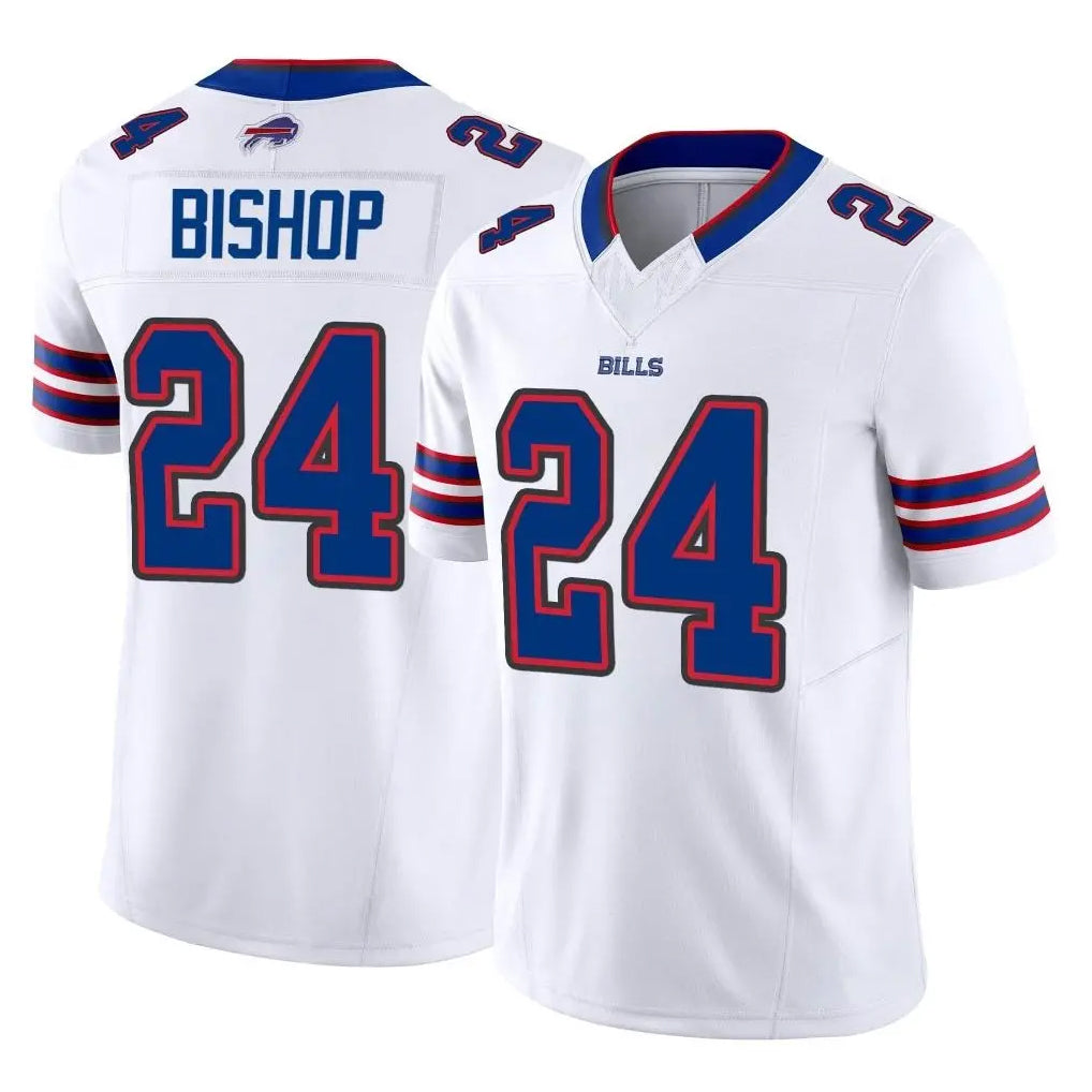 B.Bills #24 Cole Bishop Player White Vapor F.U.S.E. Limited ROCER Stitched Jerseys