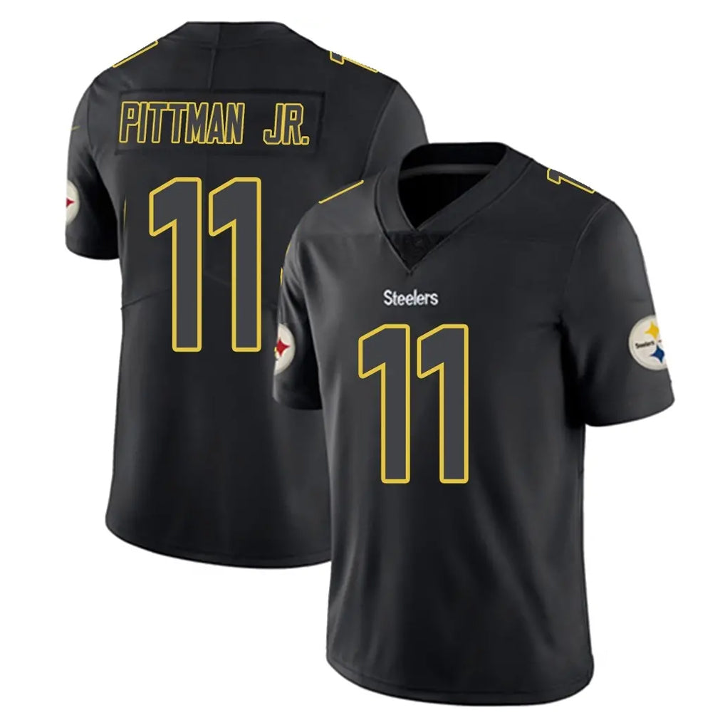 P.Steelers #11 Michael Pittman Jr. Player Black Impact Limited Home Game ROCER Stitched Jerseys