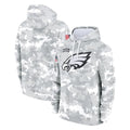 P.Eagles ## Eagles Blank Player Arctic Camo Salute to Service Pullover Hoodies Limited Game ROCER Stitched Jerseys