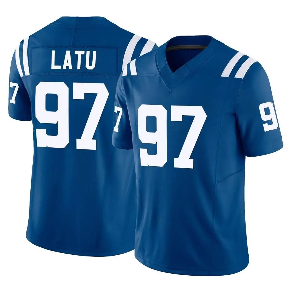 IN.Colts #97 Laiatu Latu Player Royal Limited Vapor F.U.S.E. Home Game ROCER Stitched Jerseys