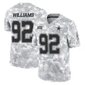 D.Cowboys #92 Quinnen Williams Player Arctic Camo Salute to Service Limited Home Game ROCER Stitched Jerseys