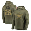 D.Cowboys #26 DaRon Bland Player Olive Salute to Service Pullover Hoodies Home Game ROCER Stitched Jerseys